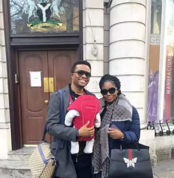 Cuvry OAP Toolz Pictured With Her Hubby And Their Son In London